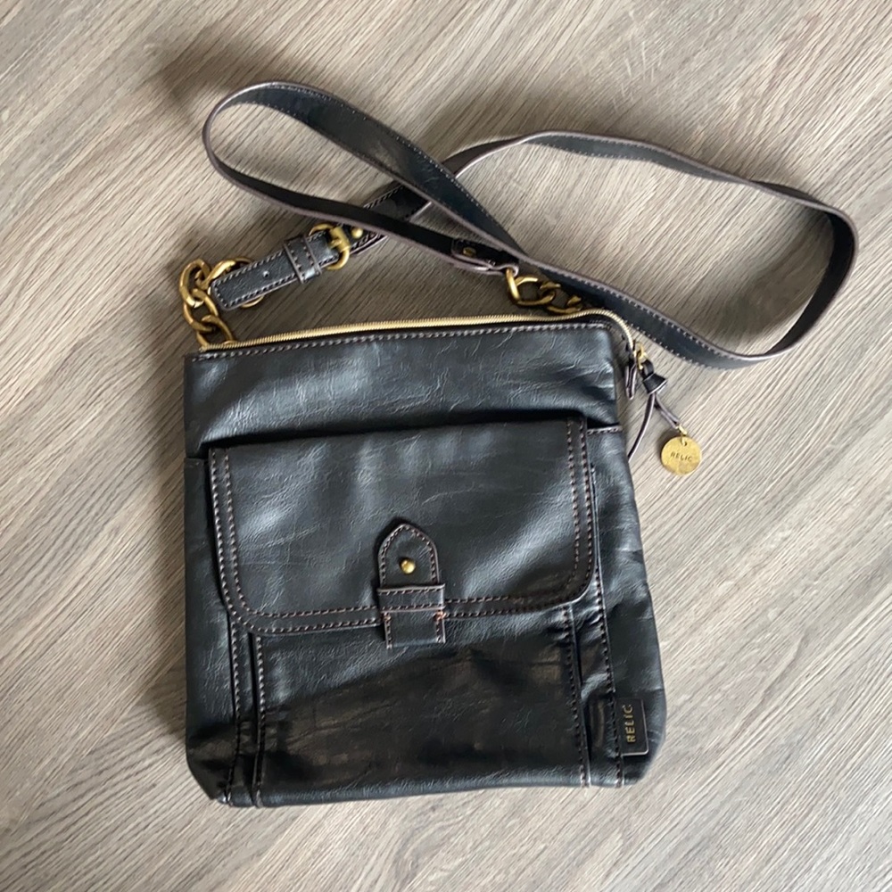 Leather relic bag